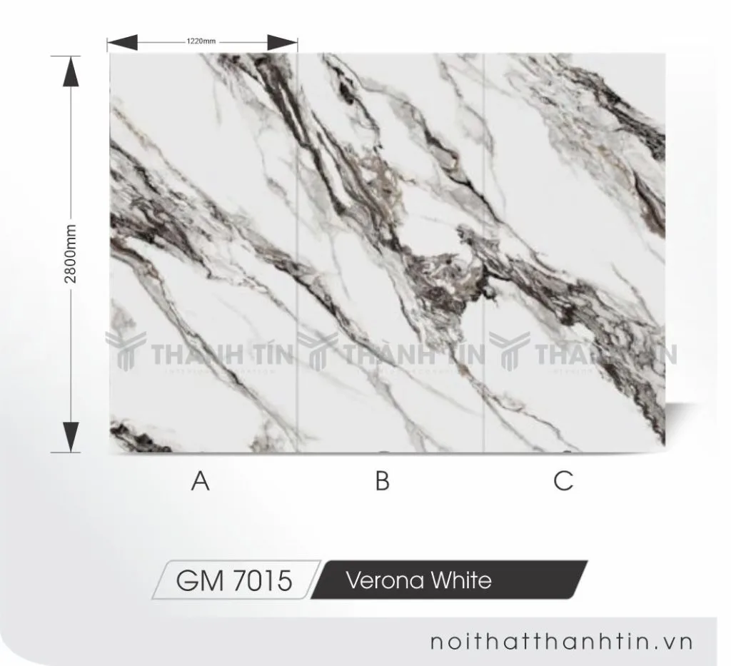 Tấm ốp sợi tre vân đá Thành Tín - GM 7015