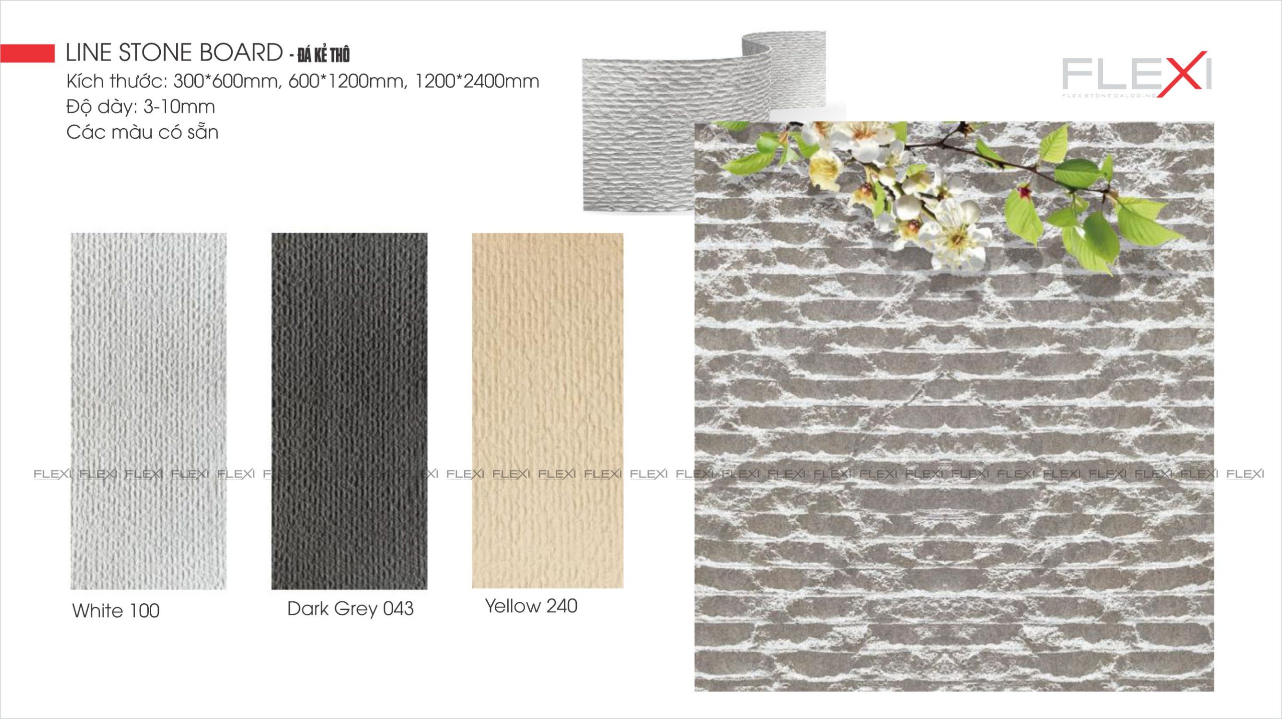 Tấm ốp tường ngoài trời đá mềm FLexi