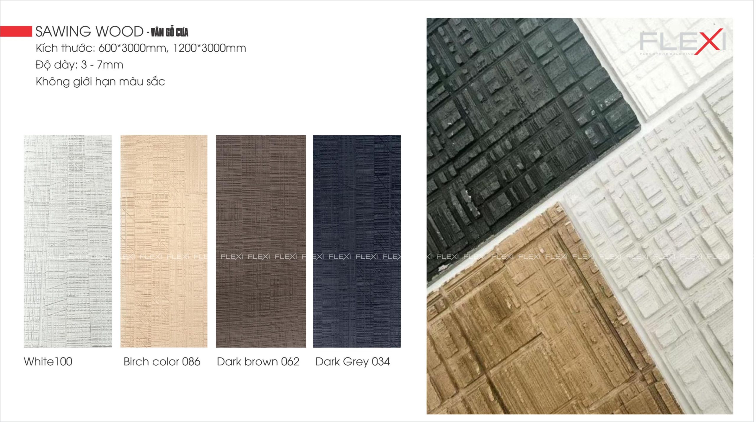 Tấm ốp tường ngoài trời đá mềm FLexi