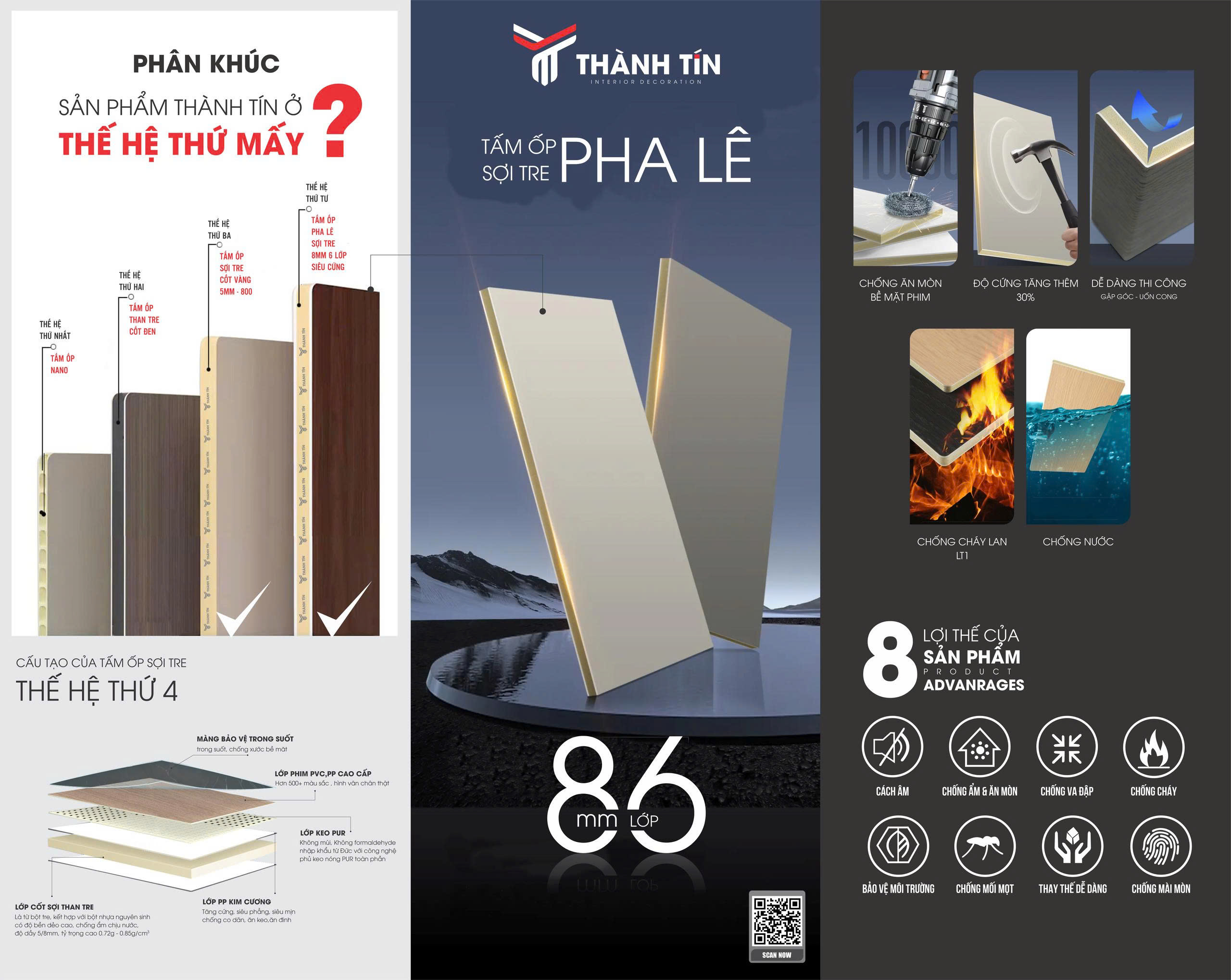 Tấm ốp than tre Thành Tín