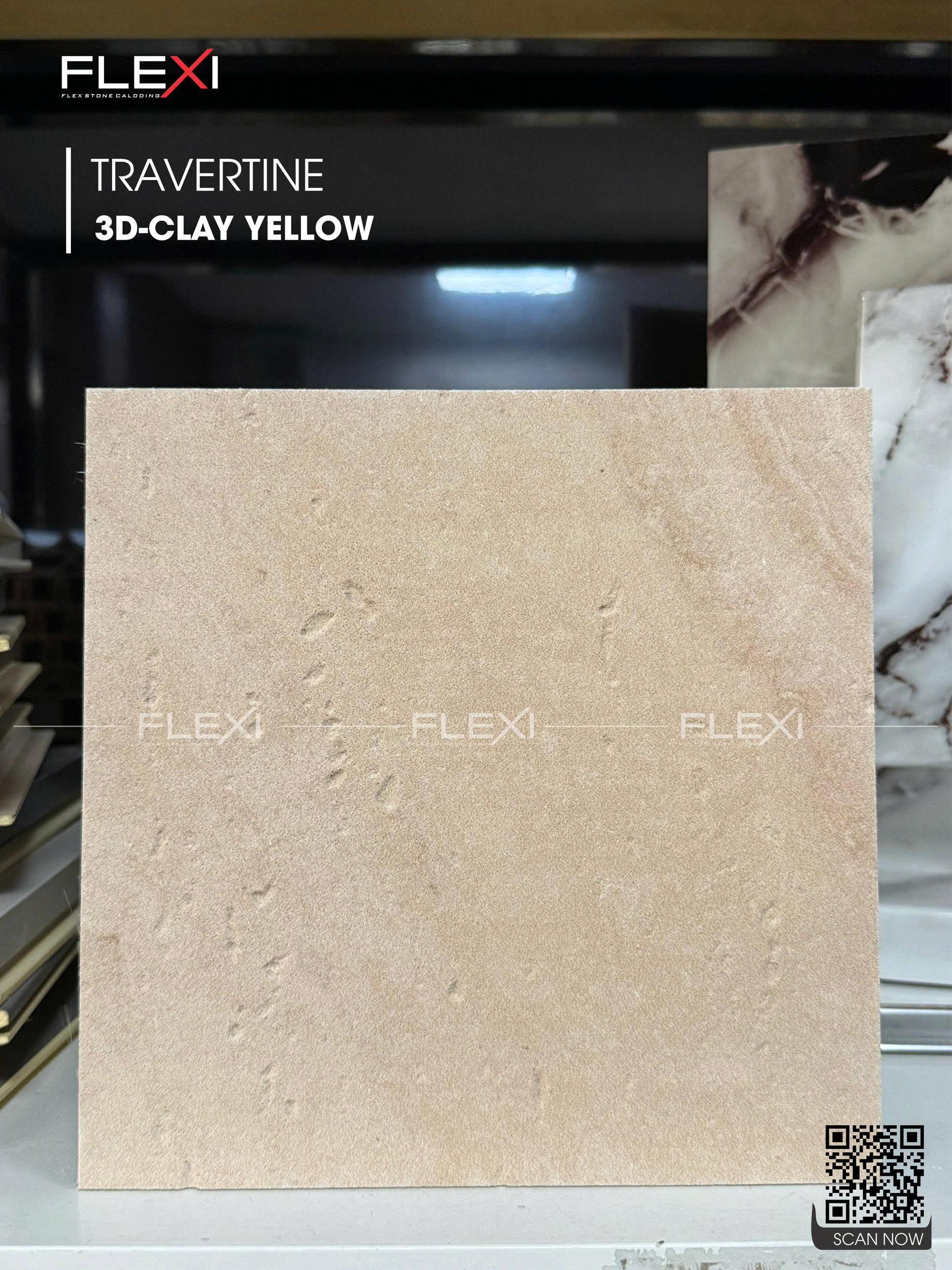 Tấm đá mềm Flexi Travertine