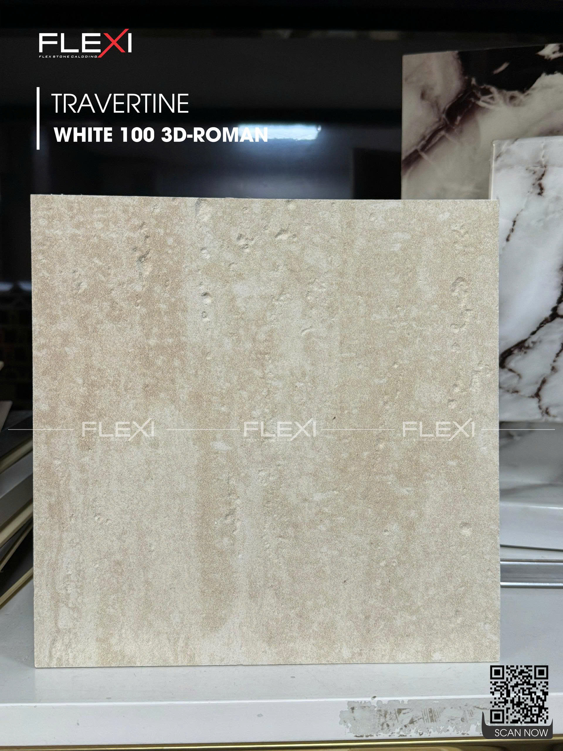 Tấm đá mềm Flexi Travertine