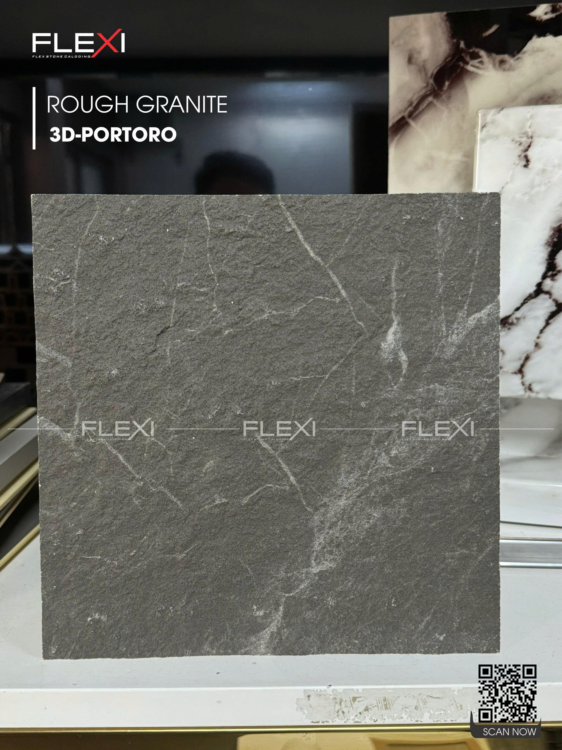 Tấm đá mềm Flexi Rough Granite