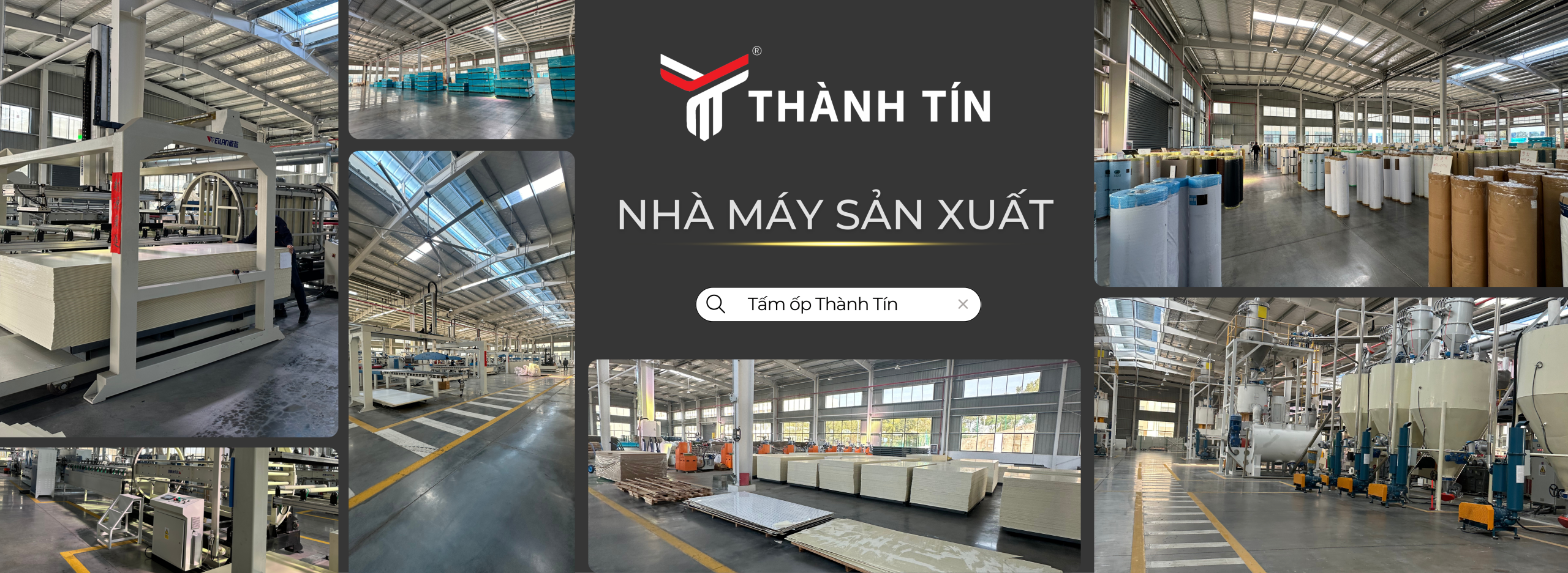 Banner nhà máy sản xuất Thành Tín